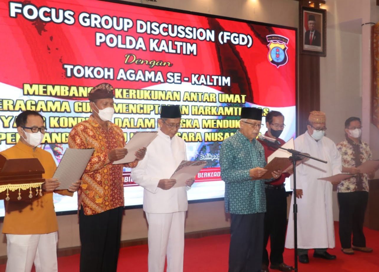 Gelar Focus Group Discussion, Polda Kaltim Ajak Tokoh Agama Dukung Pembangunan dan Keamanan IKN Nusantara