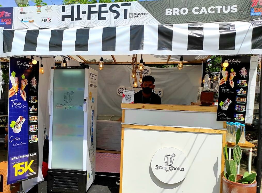 20220827 080456 Stan Bro Cactus, Stan Boboo Chicken dan Stan Brutal Drink, Ramaikan HI-Fest 2022 PROKALTIM