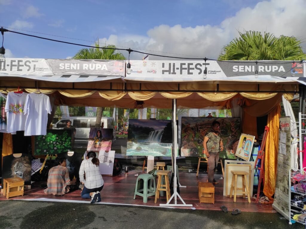 IMG 20220823 WA0047 Kreatif Kaos Airbrush di HI-Fest, dari Harga Rp 150 Ribu PROKALTIM