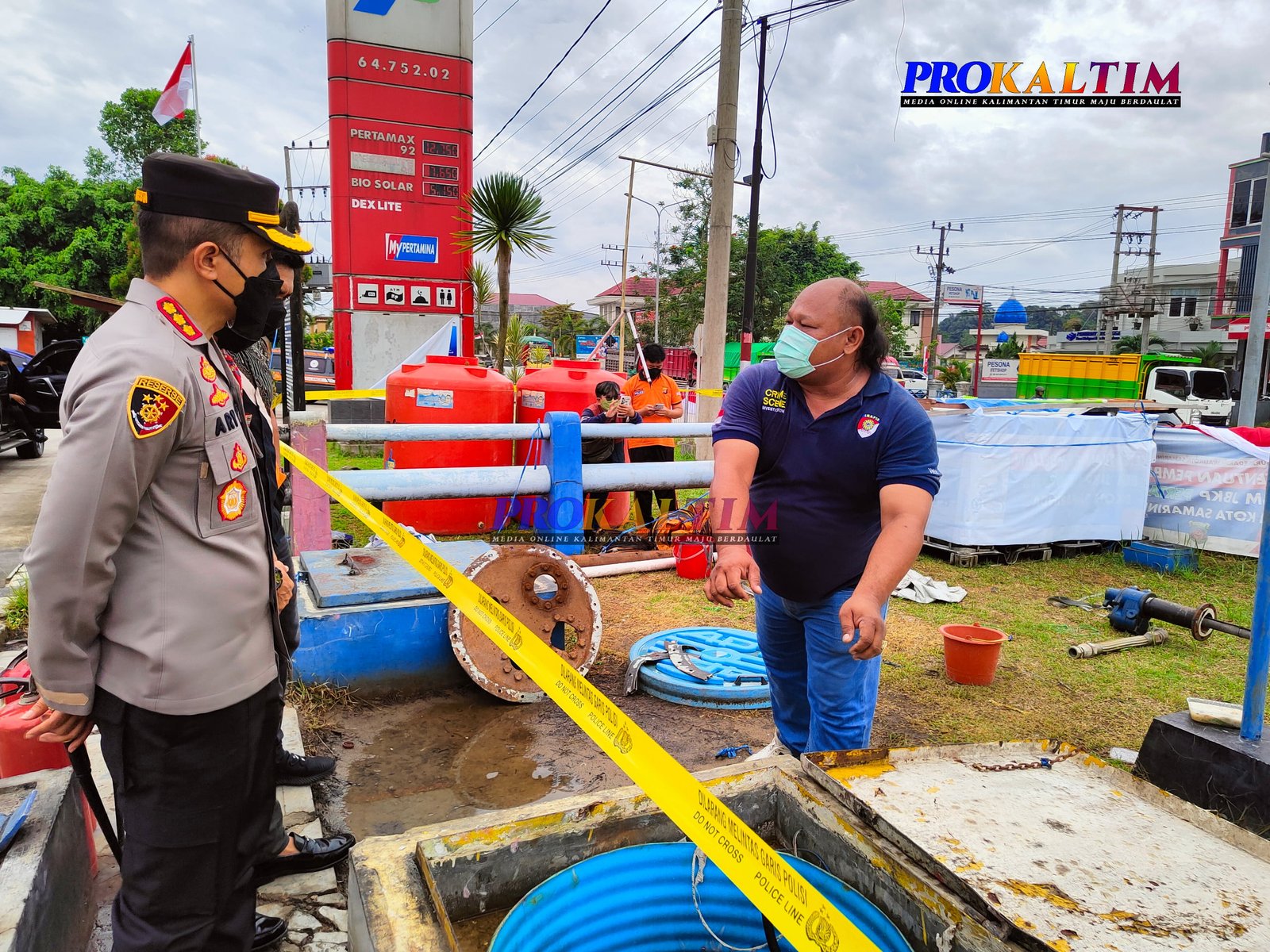 Usai Ledakan di SPBU Bung Tomo, Kapolresta Tinjau Lokasi dan Akan Periksa Sertifikasi Korban