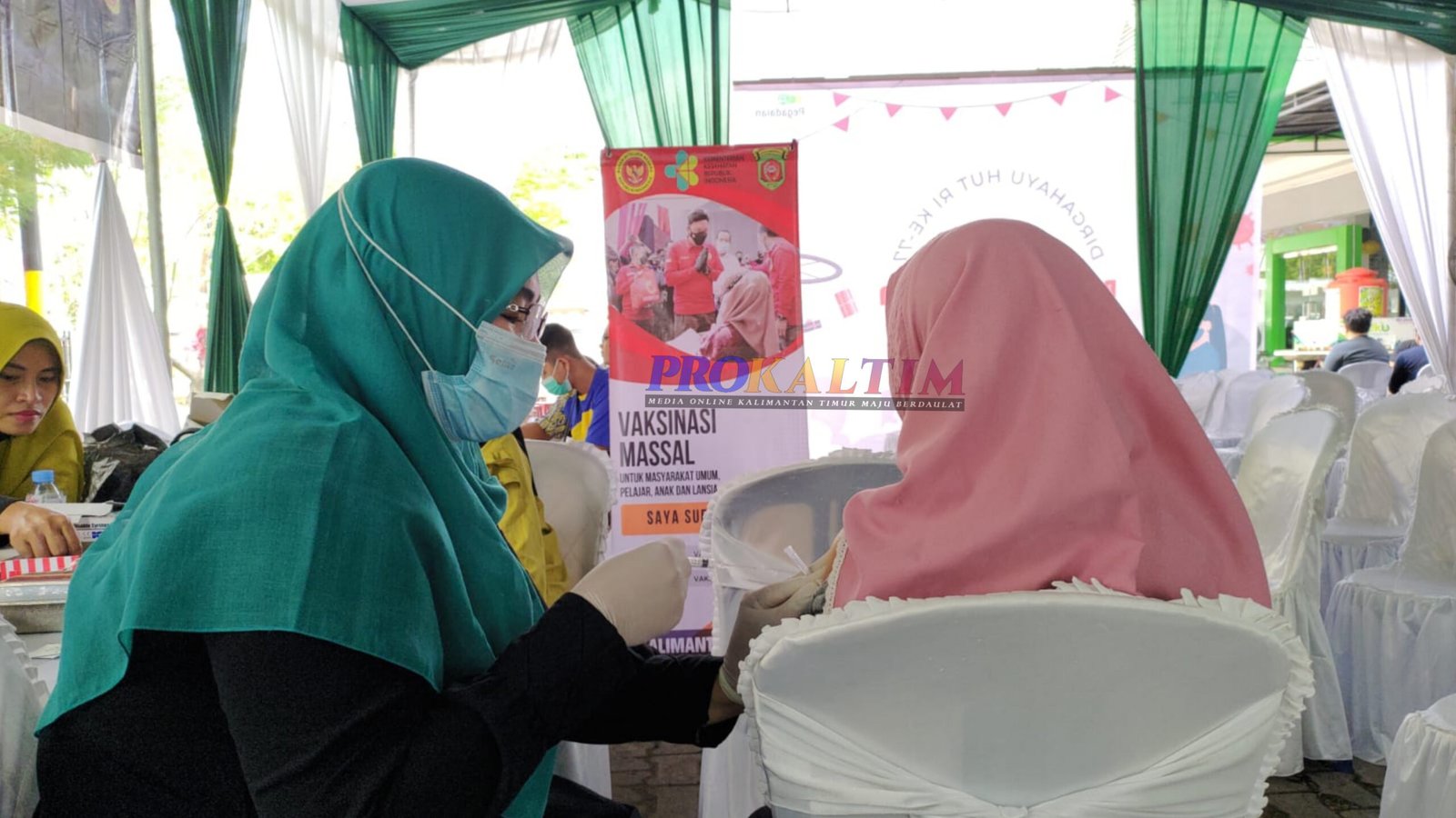 Gelar Vaksinasi Covid-19, Pegadaian Samarinda Gandeng BINDA Kaltim