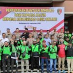 1000 Ojol Balikpapan Peroleh Paket Sembako dari Polda Kaltim