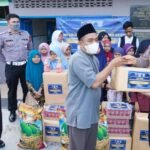 Sambut HUT Lantas Ke-67, Dit Lantas Polda Kaltim Bagikan Paket Sembako ke Panti Asuhan