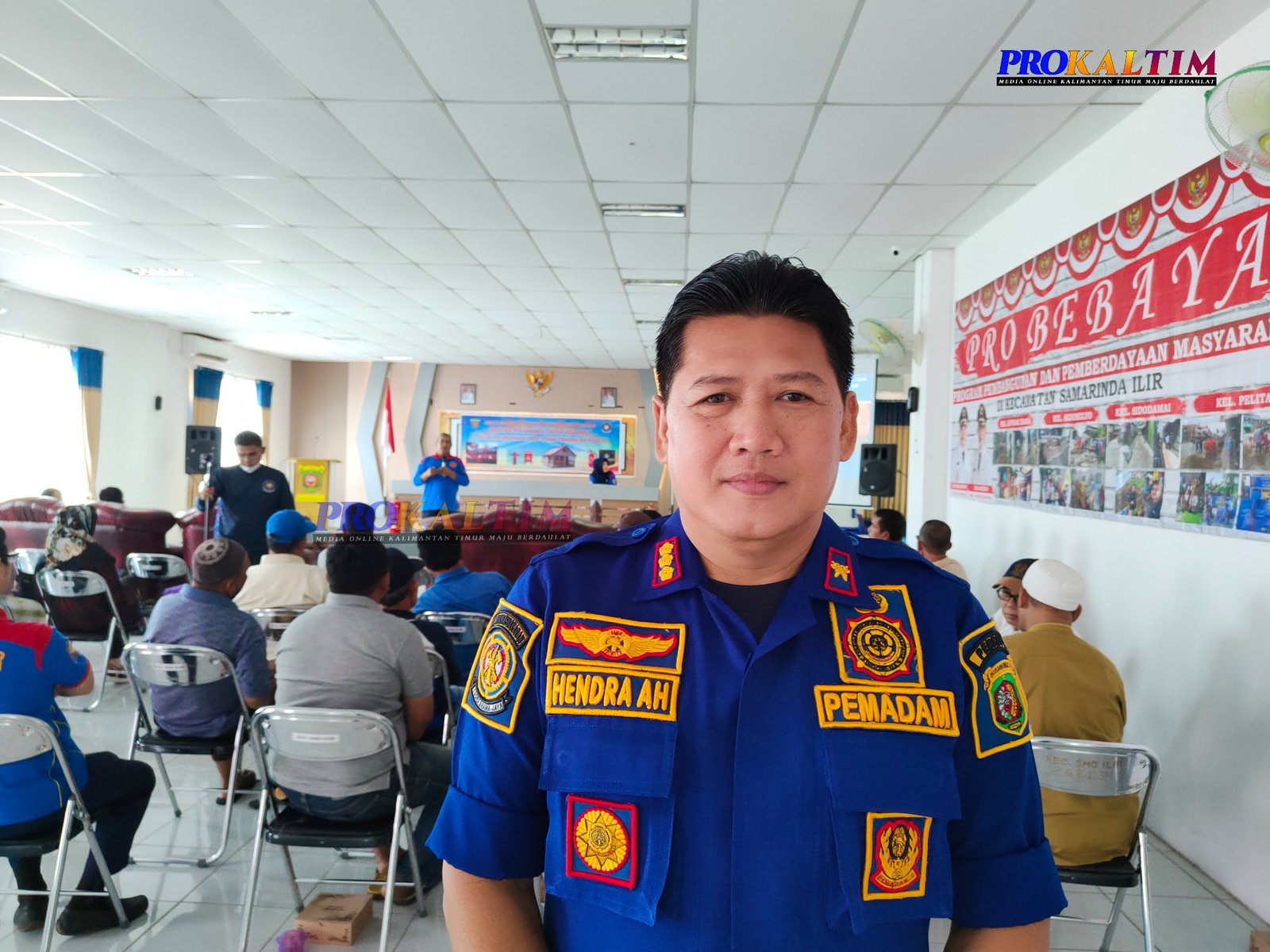 Damkar Sosialisasi Samarinda Tangguh Kebakaran, Pasang Hydran Kering Solusi Jalan Sempit