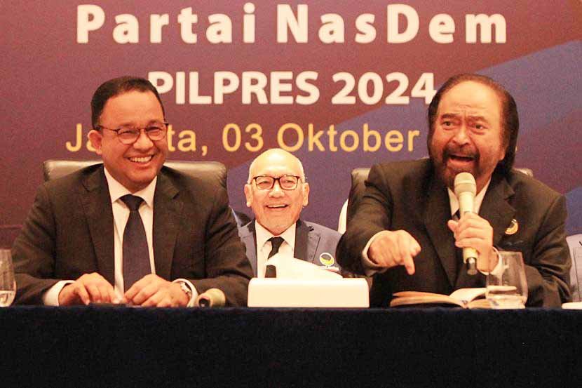 ketua umum partai nasdem surya paloh kanan bersama calon 221003135113 205 1 H Aco: Efek Anies Banyak LSM Bergabung ke Partai Nasdem PROKALTIM