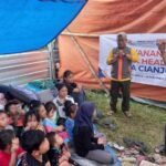PMI Berikan Edukasi PHBS kepada Penyintas Gempa