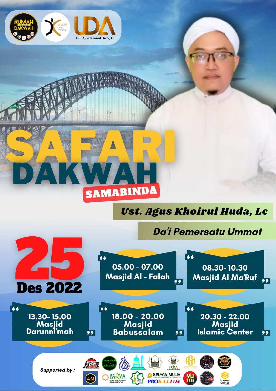 WhatsApp Image 2022 12 22 at 13.46.07 Safari Dakwah Ustadz Agus Khoirul Huda di Samarinda, Berikut Jadwal Lengkapnya PROKALTIM