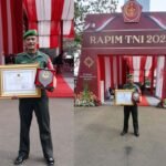 Panglima TNI Laksamana Yudo Margono Memberikan Penghargaan Kepada Prajurit Kodim 0901 Samarinda Babinsa Sungai Dama, Kopka Azmiadi