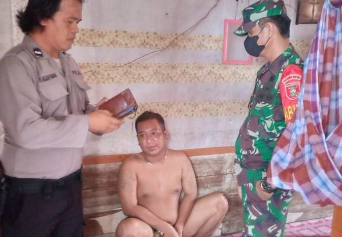 Babinsa Berhasil Menangkap Pelaku Narkoba