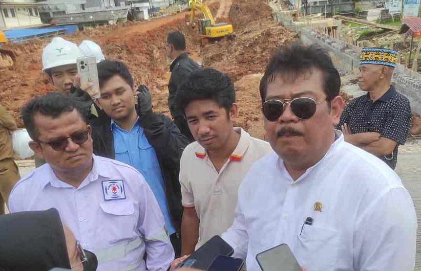 Ketua DPRD Abdulloh Sidak ke Proyek DAS Ampal. Akses DAS Ampal Bisa Dilewati Awal Ramadhan