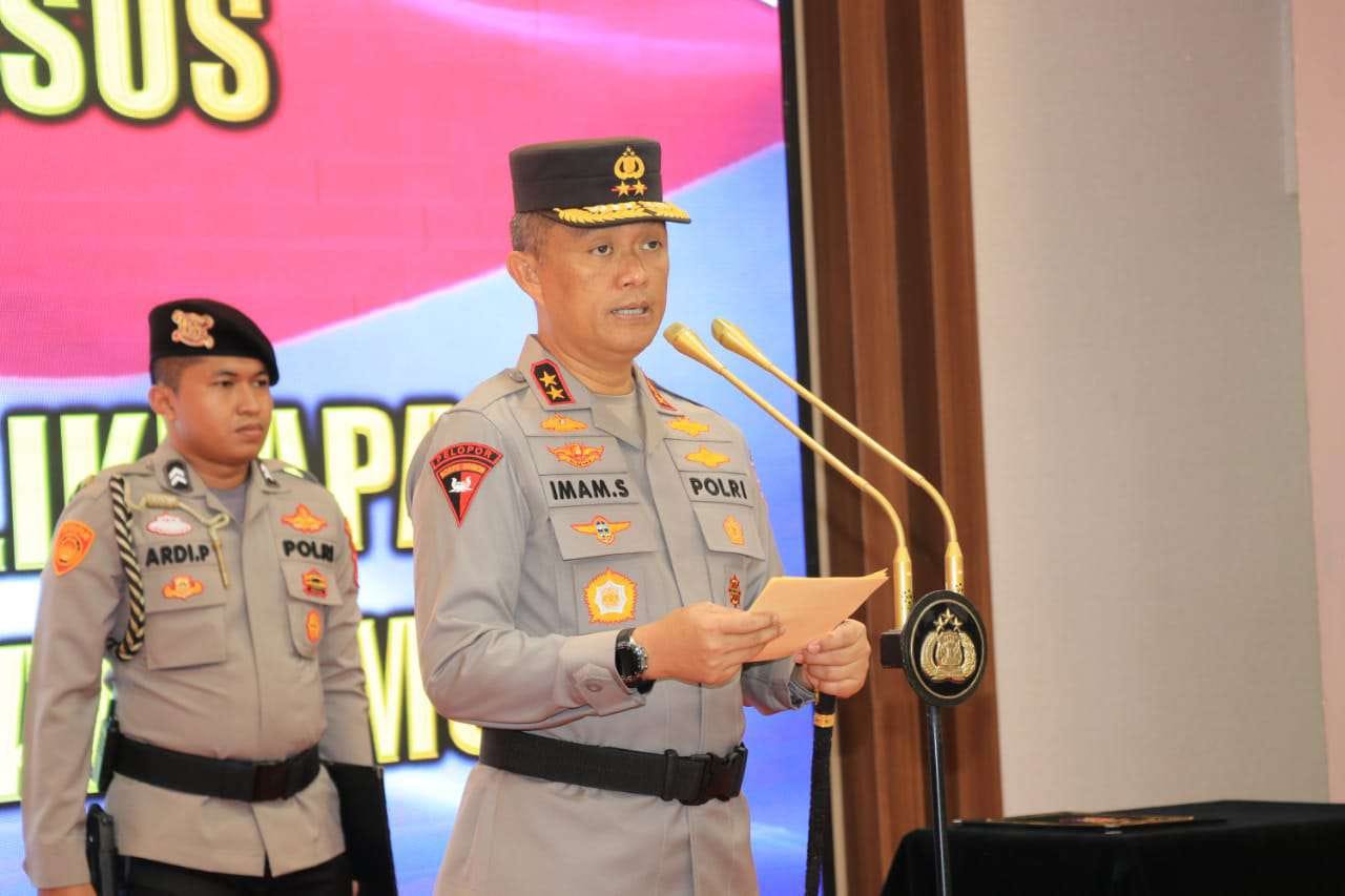 Sertijab Dirreskrimsus dan Kapolresta Balikpapan Dipimpin Kapolda Kaltim