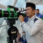 Pemantauan Hilal di Menara Masjid BIC Balikpapan, Hilal Sudah Diatas 7.8 Derajat