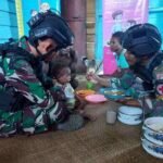 Yonif Raider 600/Modang Percepat Program Penekanan Stunting di Distrik Kimaam