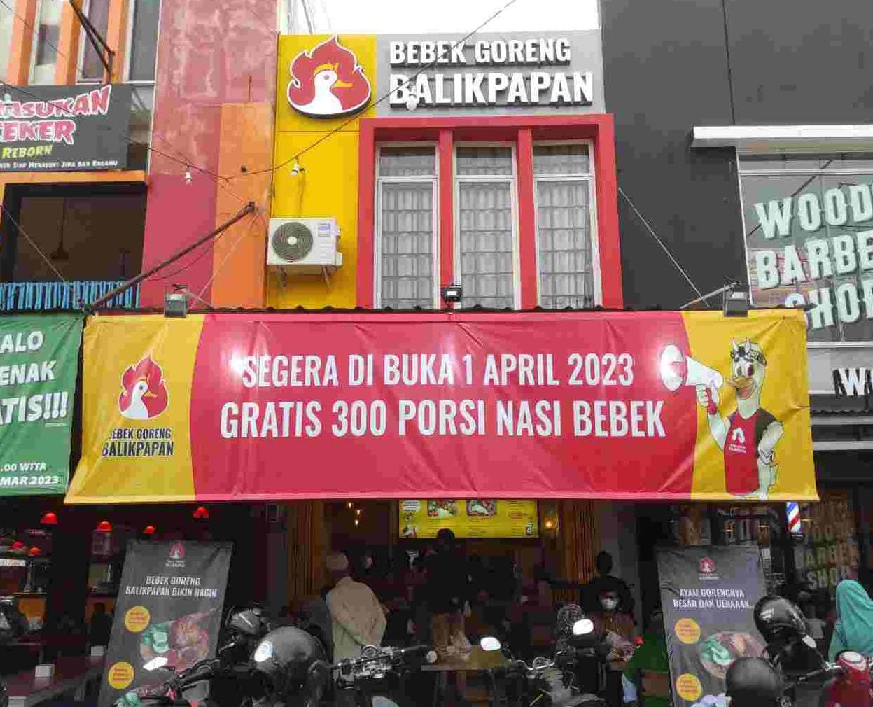 Grand Opening Bebek Goreng Balikpapan, Gratis 300 Nasi Bebek 1 April 2023