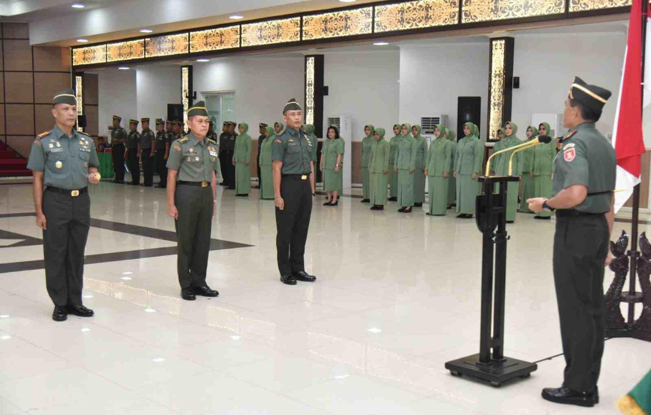 Pangdam VI/Mlw Pimpin Langsung Laporan Korps Kenaikan Pangkat