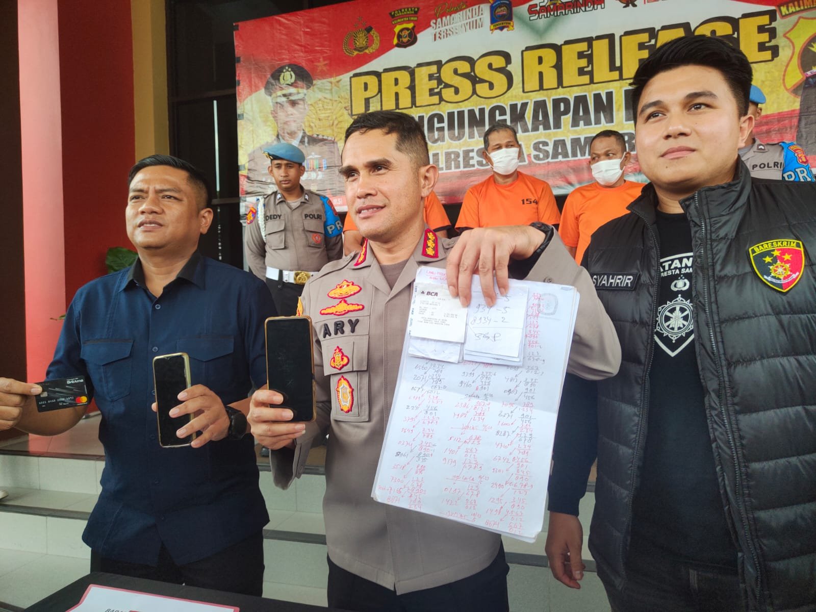 Praktik Judi Togel di Samarinda Diringkus Polisi, Omset mencapai Rp. 6 Juta Perhari