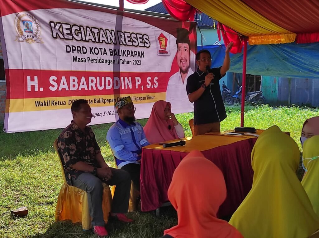 Reses Sabaruddin Panrecalle di RT 31 Manggar Baru, yang Mencuat Program MBR, Sekolah dan Infrastruktur