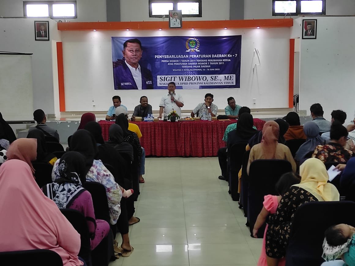 Sigit Wibowo Sosialisasikan Perda Pajak di Balikpapan Selatan, Ajak Masyarakat Taat Bayar Pajak