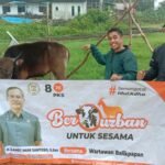 Tebar Kebaikan di Idul Adha 1444 H, Slamet Iman Santoso Berkurban, Sembelih 1 Sapi untuk Wartawan