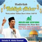 Tabligh Akbar Menyambut Tahun Baru Islam /Ustadz H.Abdul Somad