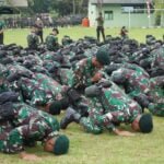 Ratusan Prajurit Yonif 600/Modang Kembali ke Balikpapan, Setelah 14 Bulan Jaga Perbatasan di Papua