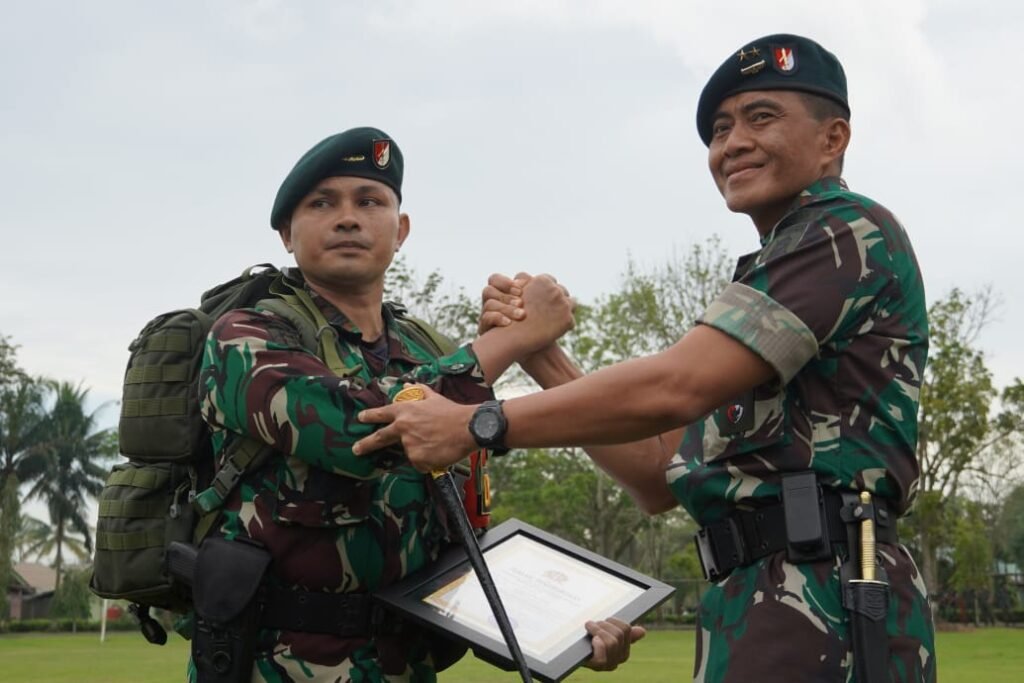 Datang dari Perbatasan Papua, Kodam VI/Mlw laksanakan upacara penyambutan Satgas Yonif Raider 600/Modang