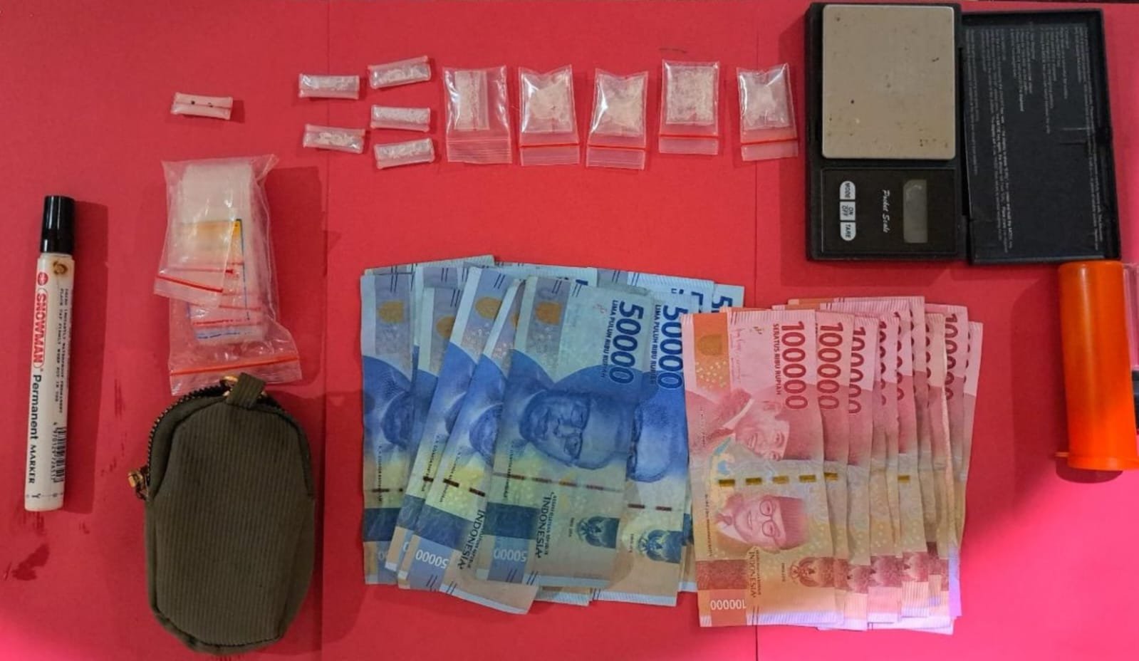 Polsek Marangkayu Kukar, Ungkap Kasus Narkotika 2 Tersangka Diamankan