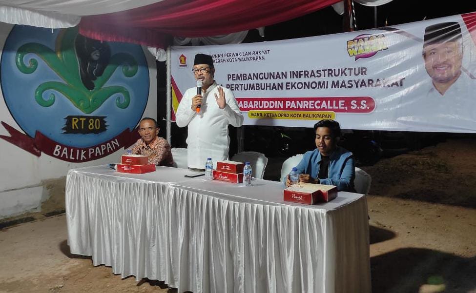 Wakil Ketua DPRD Sabaruddin Gelar Dialog Warga di RT 80 Batakan Permai 3, Dengan Tema Pembangunan Infrastruktur Guna Pertumbuhan Ekonomi Masyarakat