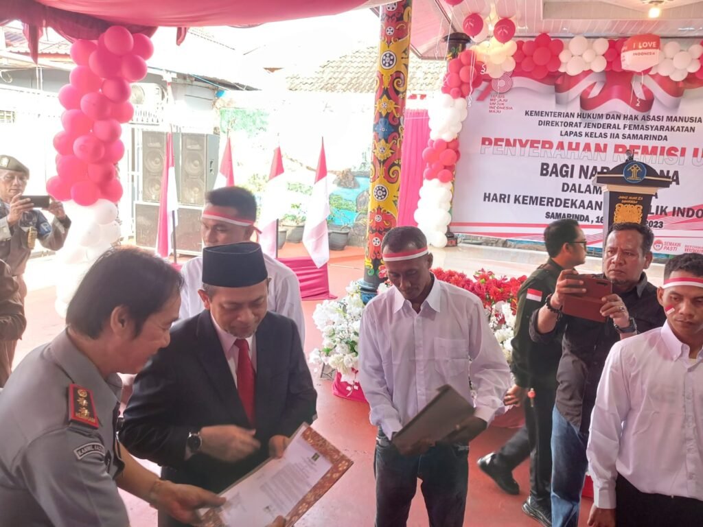 684 Narapidana Lapas Samarinda Dapat Remisi, Wagub Kaltim Serahkan SK