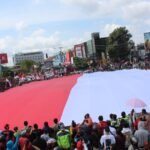 Bendera Raksasa Turut Meriahkan Kemerdekaan RI di Samarinda