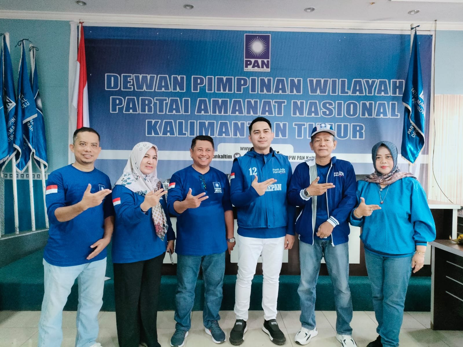 Perayaan HUT ke 25, PAN Kaltim Laksanakan Senam Sehat Bersama