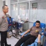 Donor darah Humas Polda Kaltim
