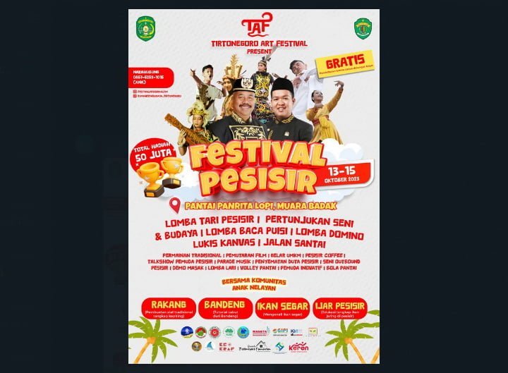 festival Pesisir yang bakal digelar di Pantai
