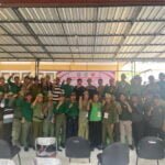 Foto Bersama Satlinmas saat kegiatan Bimtek persiapan Pemilu 2024 (Foto:Ozn)