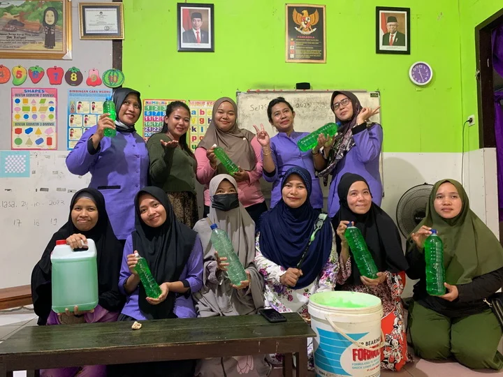 Hasil karya tangan ibu-ibu Desa Loa Duri Ilir (Foto:ozn)