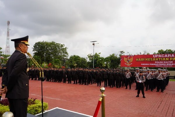 Kapolda Pimpin Upacara Kesaktian Pancasila di Mapolda Kaltim