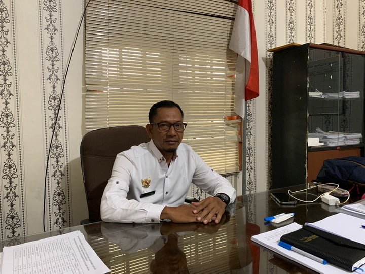 Kepala Desa Purwajaya, Adi Sucipto (Foto:Ozn)