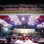 Pementasan wayang kulit di Lapangan Merdeka, Peringati HUT Ke-78 TNI