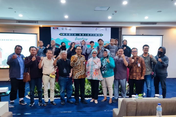 KPK RI menggelar media briefing bersama para wartawan Kalimantan Timur (Kaltim) di Hotel Platinum Balikpapan