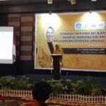 sosialisasi pengelolaan pendidikan tinggi vokasi di Hotel Swiss-Belhotel, pada Sabtu (18/11/2023).