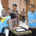 Wakapolda Kaltim Pimpin Pengambilan Sumpah dan Penandatanganan Pakta Integritas Penerimaan Bintara Rekpro Anggaran 2023