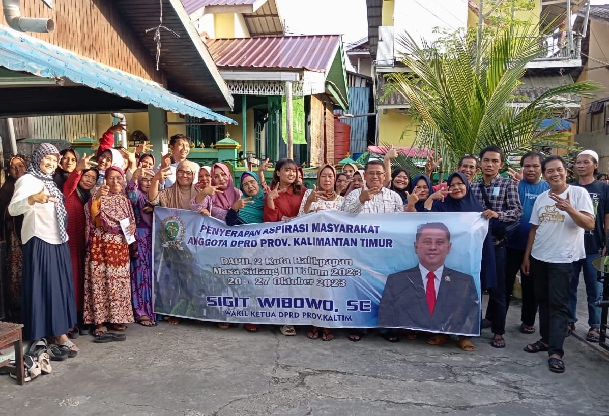 Reses Wakil Ketua DPRD Kaltim, Sigit Wibowo di RT 57 Karang Rejo Balikpapan Tengah