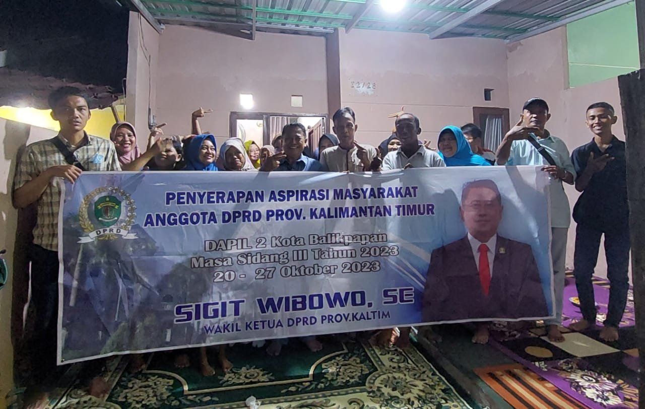 Wakil Ketua DPRD Kaltim Sigit Wibowo Reses di RT 41 Karang Joang