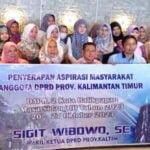 Kegiatan serap aspirasi masyarakat yang bertujuan untuk menampung usulan pembangunan ke Pemerintah Provinsi Kalimantan Timur ini dilakukan oleh Wakil Ketua DPRD Kaltim Sigit Wibowo kepada Bunda PAUD dan Kelompok bermain se- Kecamatan Balikpapan Tengah.