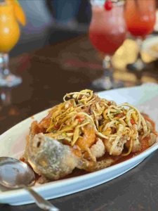 ikan gurame saus mangga (Foto : Chenny)