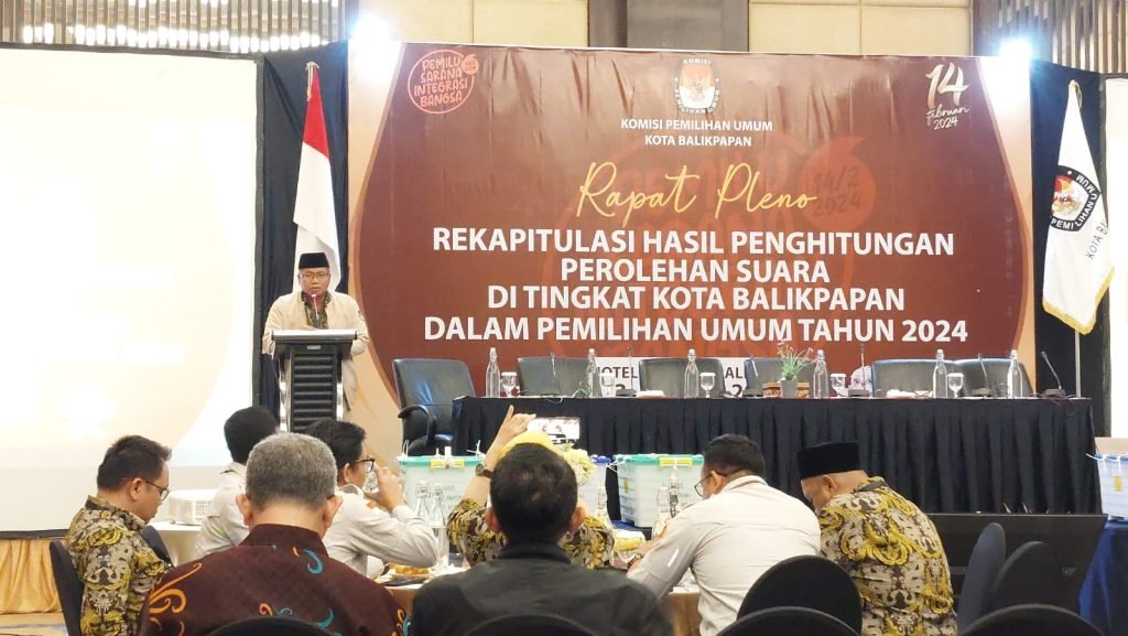 WhatsApp Image 2024 03 03 at 22.12.18 Optimis Rekapitulasi Kota Selesai 2 Hari, KPU Balikpapan Gelar Rapat Pleno Rakepaitulasi Suara PROKALTIM