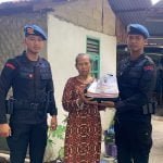 Berkah Bulan Suci Ramadan, Batalyon A Pelopor Brimob Polda Kaltim Berbagi Sembako