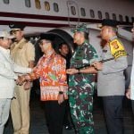 Kapolda Kaltim Sambut Kedatangan Menhan RI, Prabowo Subianto, Tinjau Pembangunan IKN