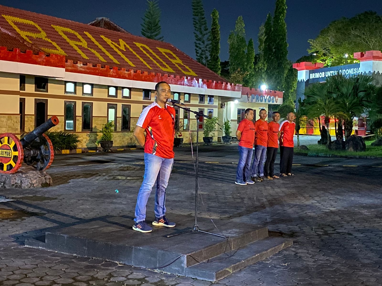Sebanyak 1 SSK Brimob Batalyon A Pelopor, Siap Amankan Nobar Timnas Indonesia U-23 Vs Uzbekistan di Lapangan M. Yasin Balikpapan