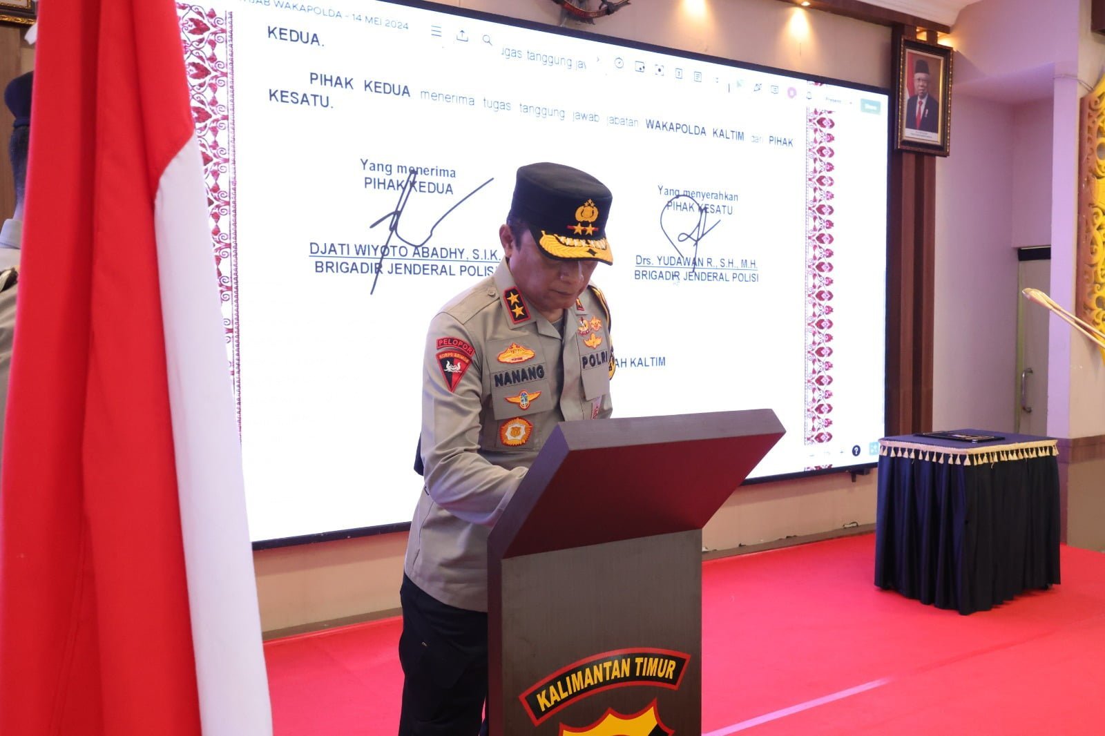 Resmi Dilantik, Brigjen Pol Djati Wiyoto Abdhy Jabat Wakapolda Kaltim